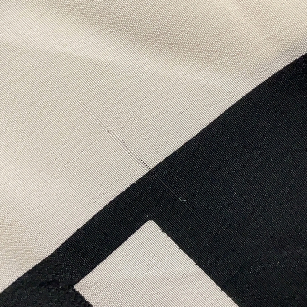 Authentic Chanel Coco Mark Dot Mademoiselle Black/White Silk Scarf - Picture 13 of 13